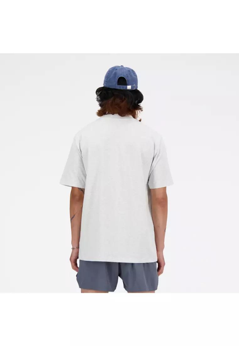 New Balance Mens Athletics Cotton T-Shirt - Ash Heather