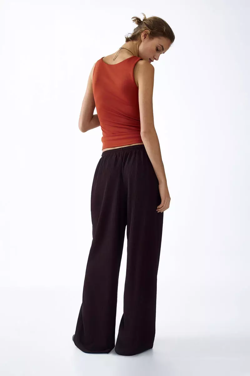 Wide pull-on trousers