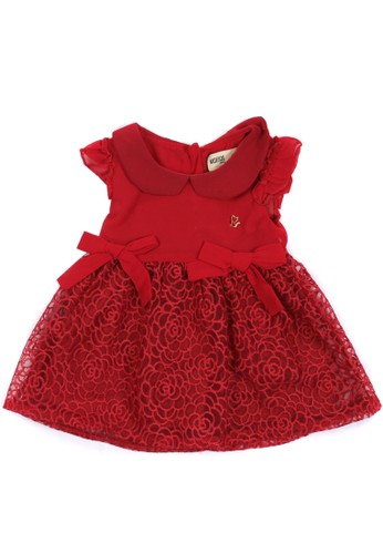 Jual Moejoe Moejoe Puritan Collars Dress Red Original Zalora Indonesia