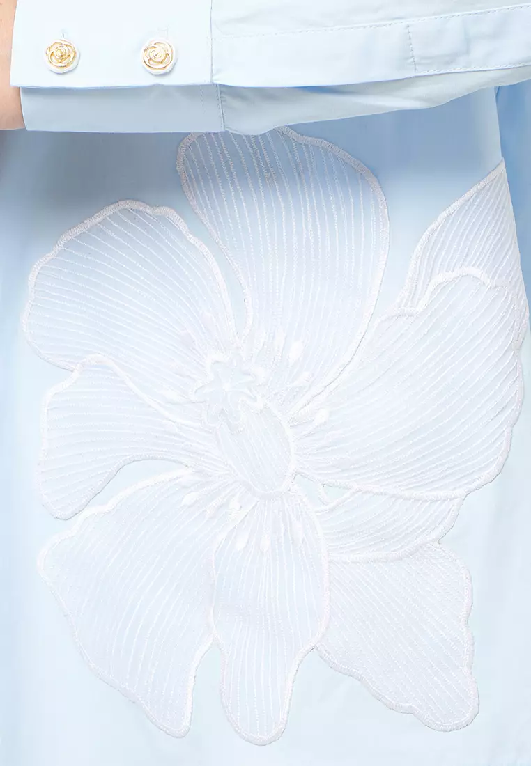 Kamilaa by Itang Yunasz Kemeja Victoria Blue