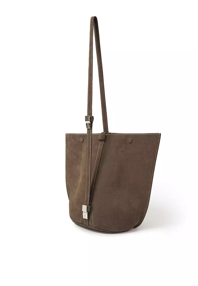 ORUKAMI Flat Hook Convertible Bucket Tote - Cacao