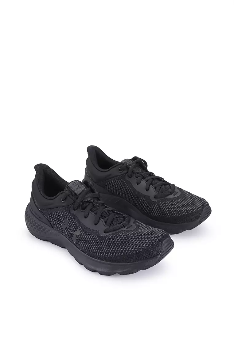 Black knit best sale running shoes
