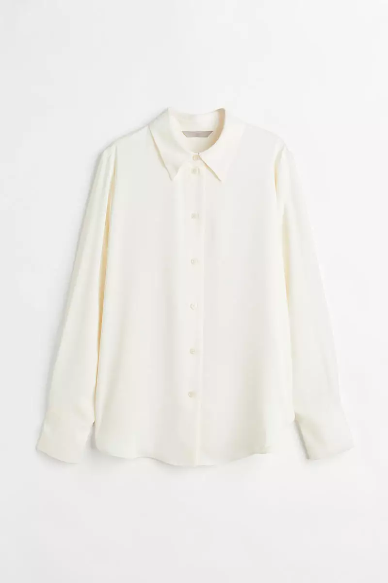 White button up cheap shirt h&m