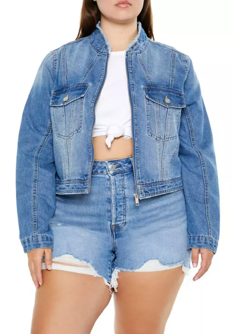 Forever 21 blue jacket top