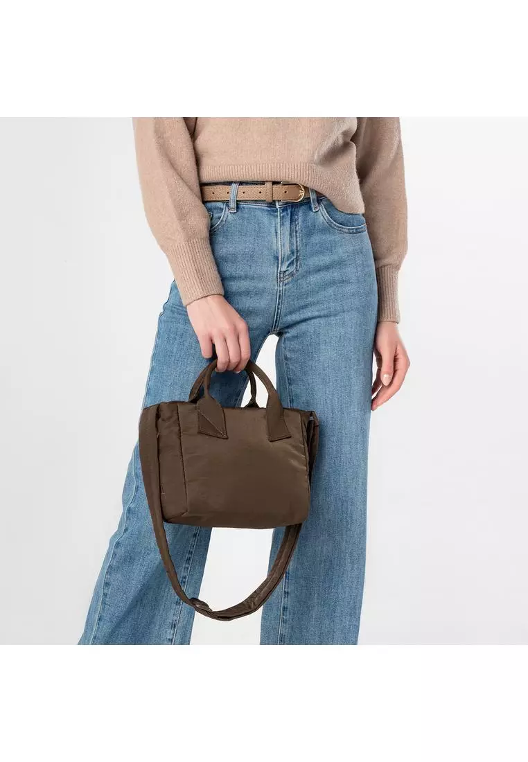 Poofah Mini Tote Bag - Dark Oak