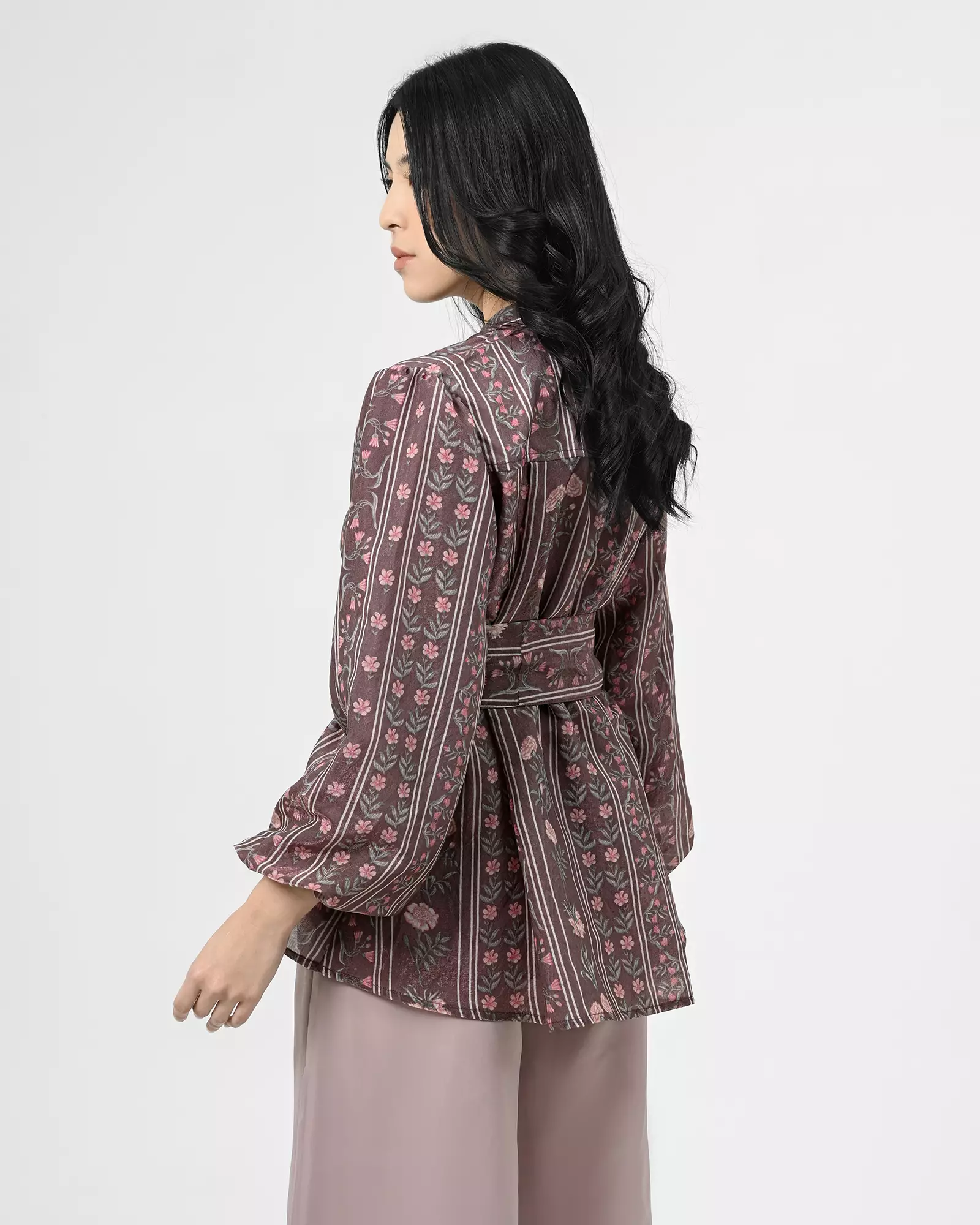 Geulis.id RAMANTA BLOUSE - MAHOGANY