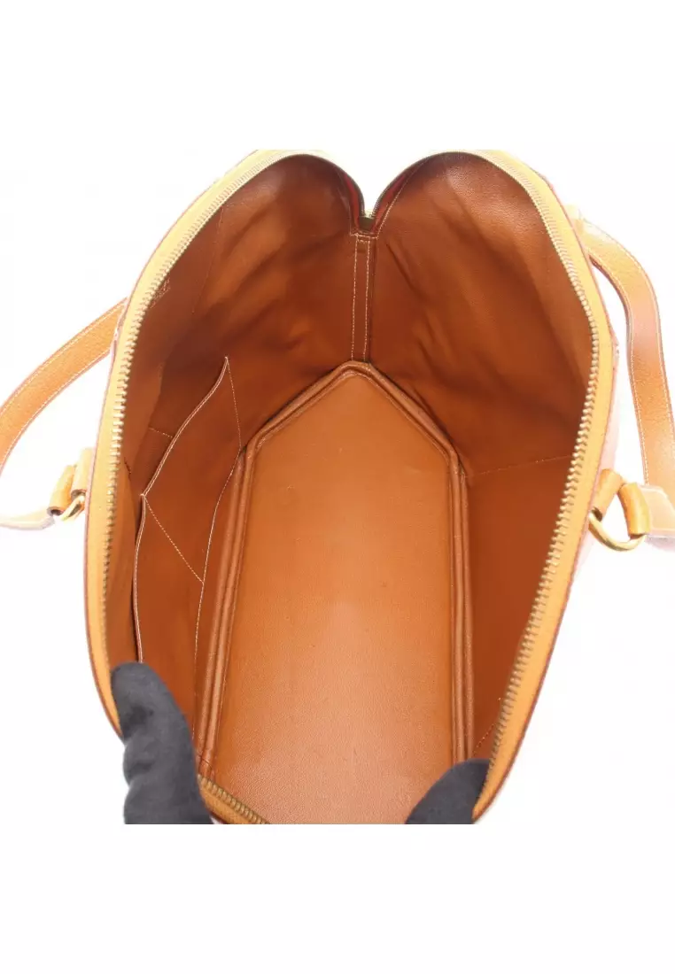 Pre-Loved Hermès Ildobow gold Handbag tote bag Pigskin Brown gold hardware