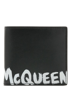 Alexander McQueen Leather Wallets Black for Men Mens Wallets and cardholders Alexander McQueen Wallets and cardholders 