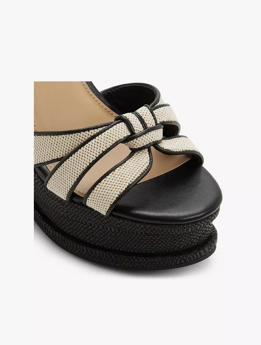 Aldo Esmerie Women's Wedge Sandals - Black Combo