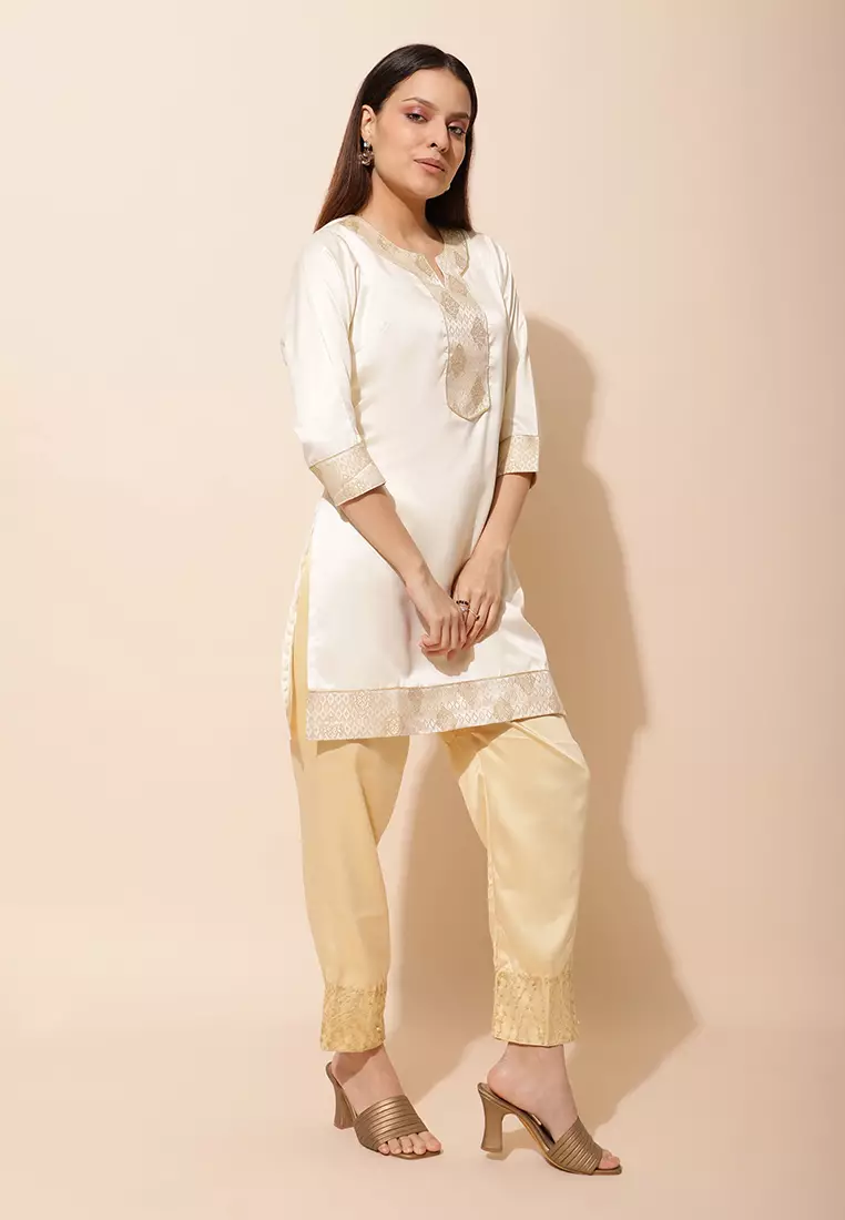 Chanira Festive Afreen Tunic-Ivory