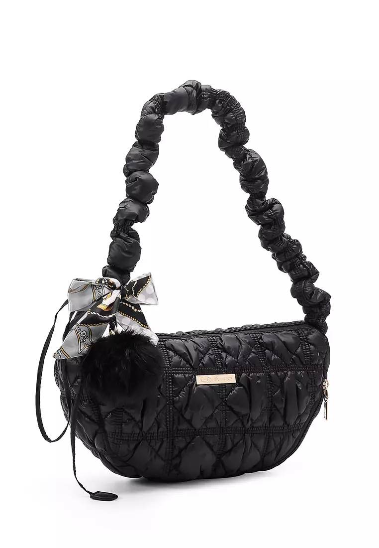 GYKACO KYUMI Black - Tas Wanita Sling Bag - Fashion Top Handle Bag (Import)