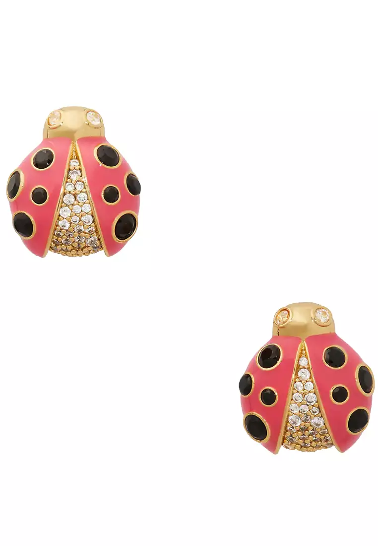 Kate Spade Kate Spade Ladybug Studs Earrings in Pink Multi