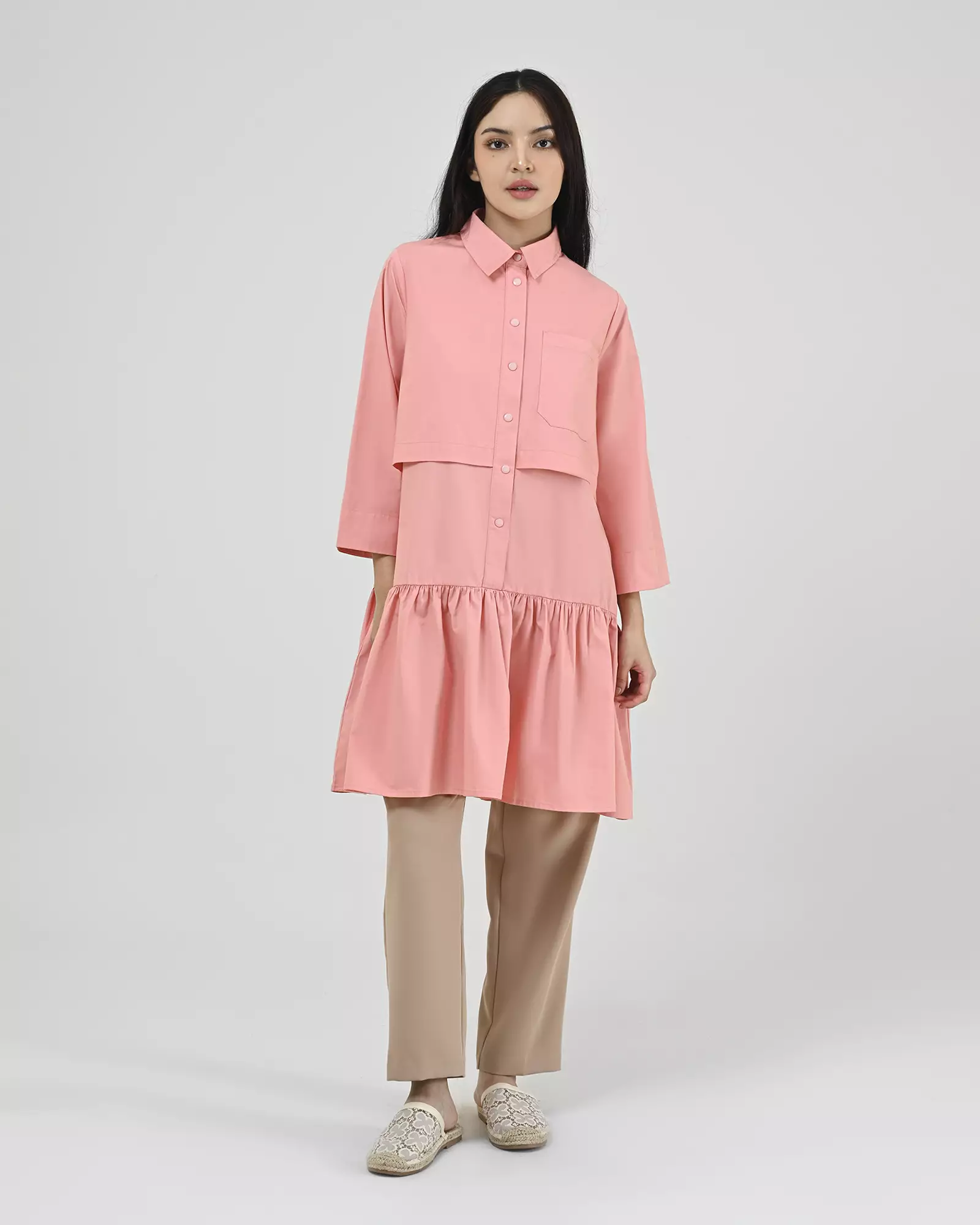Geulis.id RISANI TUNIC - Dustypink