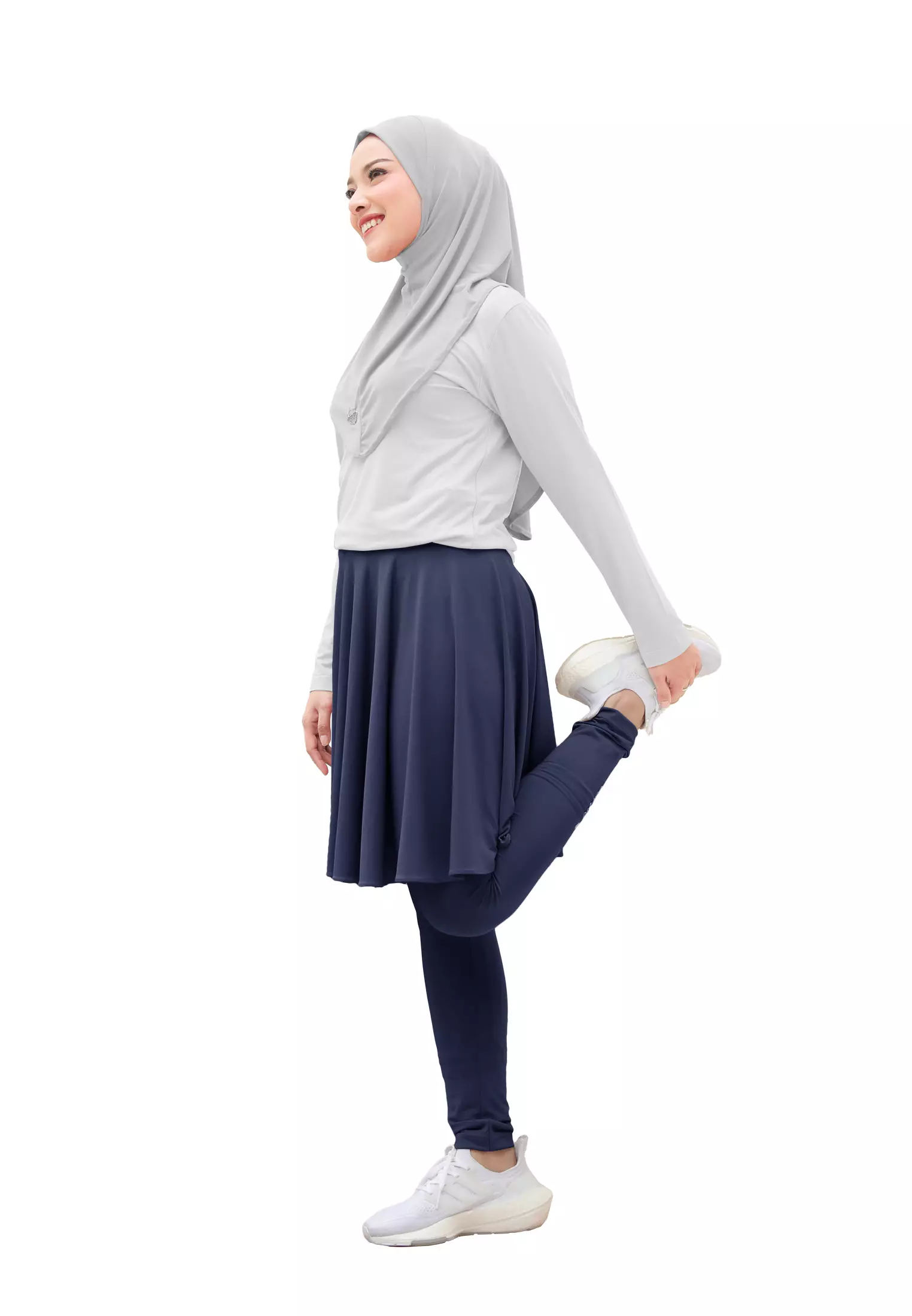 Zelena - Chahra Leggings Skirt | Celana Olahraga Legging Rok Wanita - L