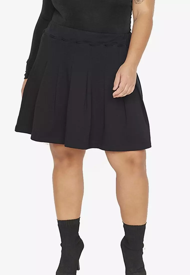 Plus size pleated skater skirt new arrivals