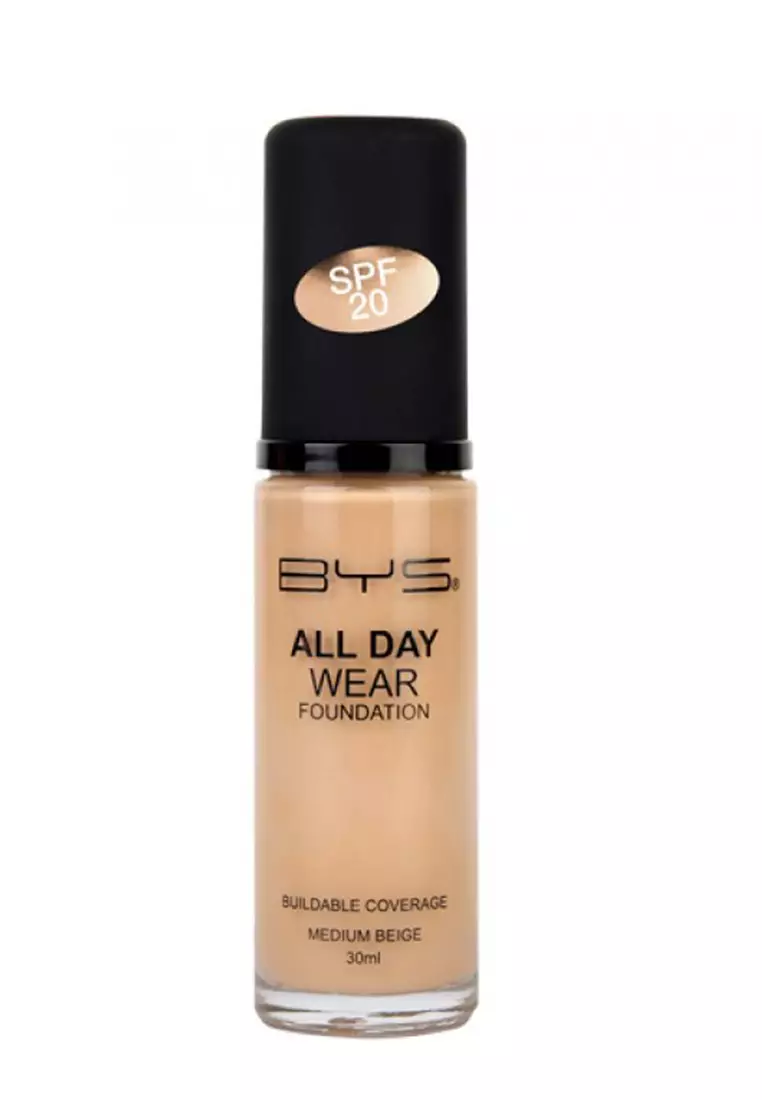 BYS ALL DAY WEAR FOUNDATION BUILDABLE COVERAGE MEDIUM BEIGE