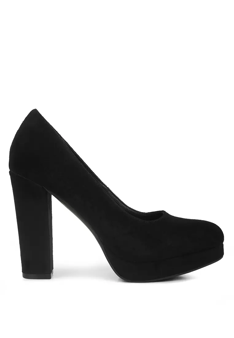 Discount on London Rag  shoes - SKU: Black Platform Pump Sandals