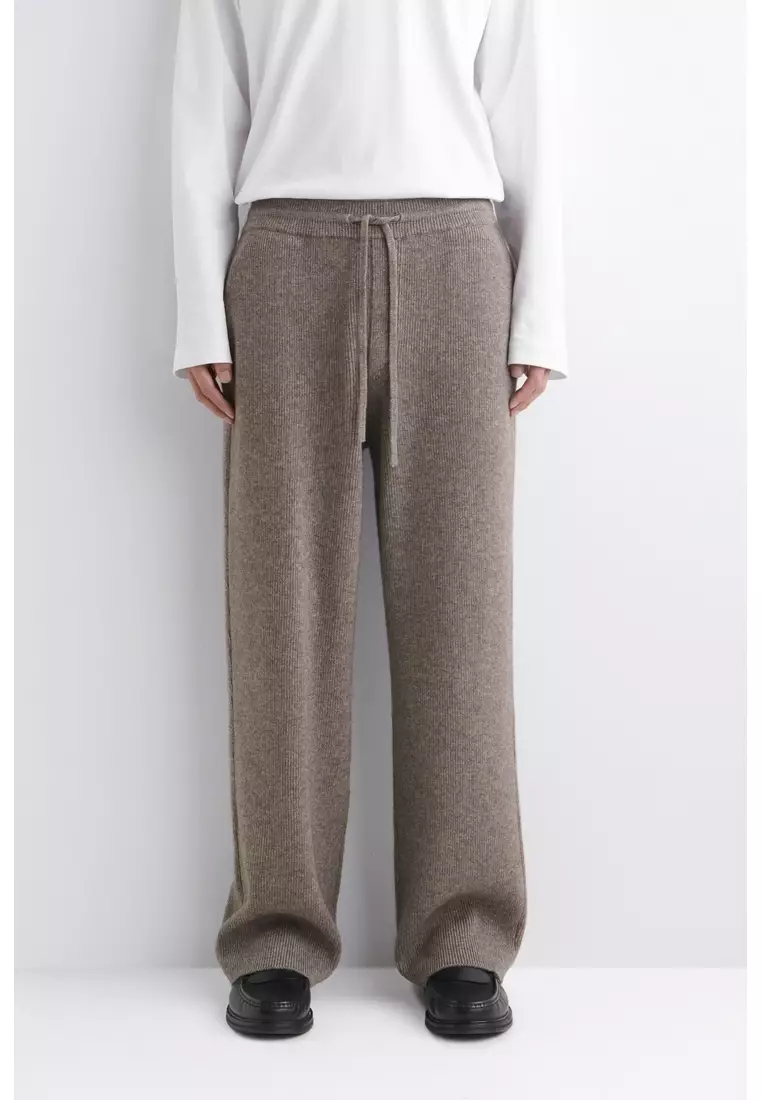 KNITTED MERINO-YAK RELAXED-FIT JOGGERS