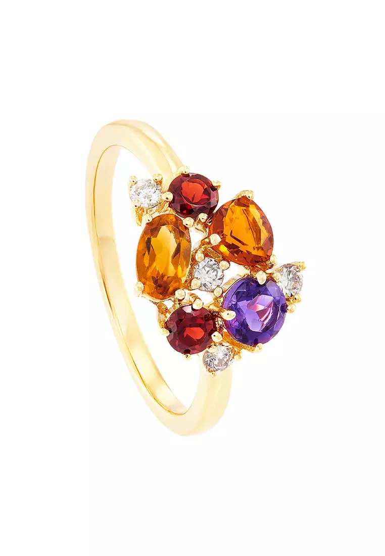 Buy HABIB HABIB CHIC | Multi-Coloured Gemstone (Amethyst, Citrine ...