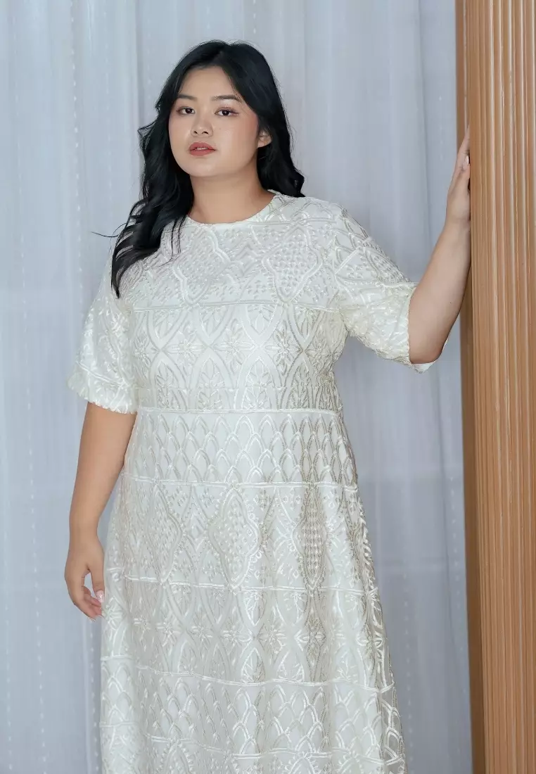 xtramiles Ladies dress genevie broken white