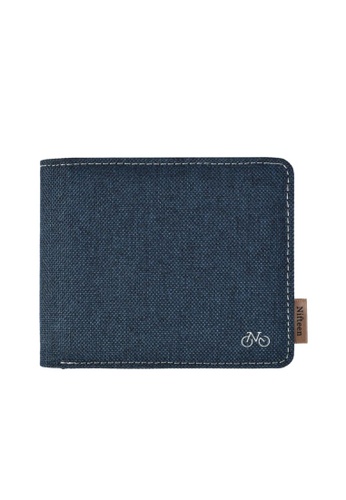 Nifteen navy Nifteen London Billfold Wallet With Coin Purse - Navy With Grey Lining D9798AC02936F1GS_1