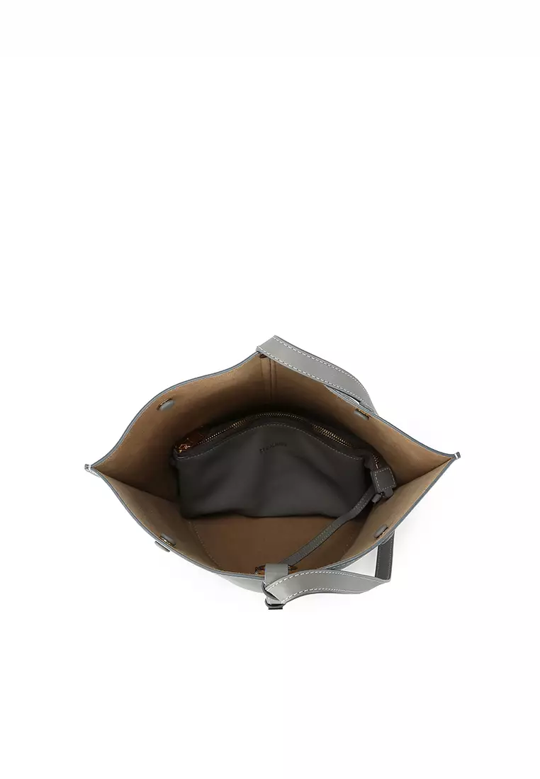 ORUKAMI Flat Hook Convertible Bucket Tote - Grey