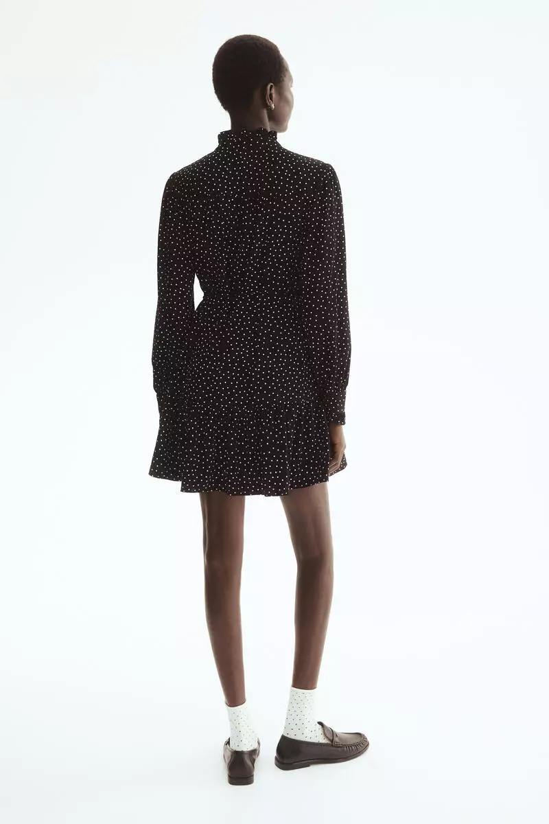 Frill-trimmed dress