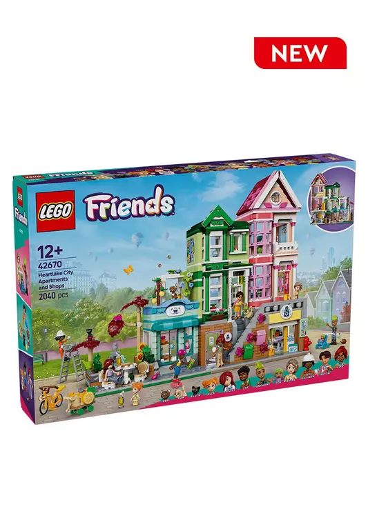 Friends 42670 Heartlake City Apartments and Stores, Age 12+, Building Blocks, 2025 (2040pcs)