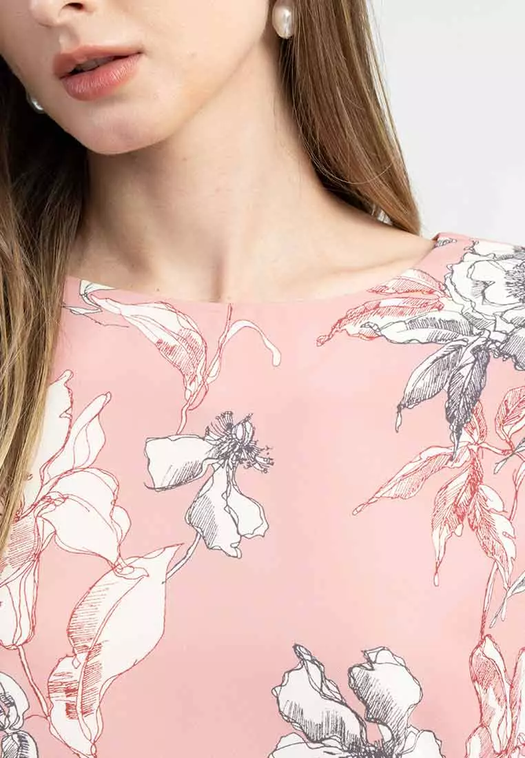 Nadine Floral Button-Up Blouse