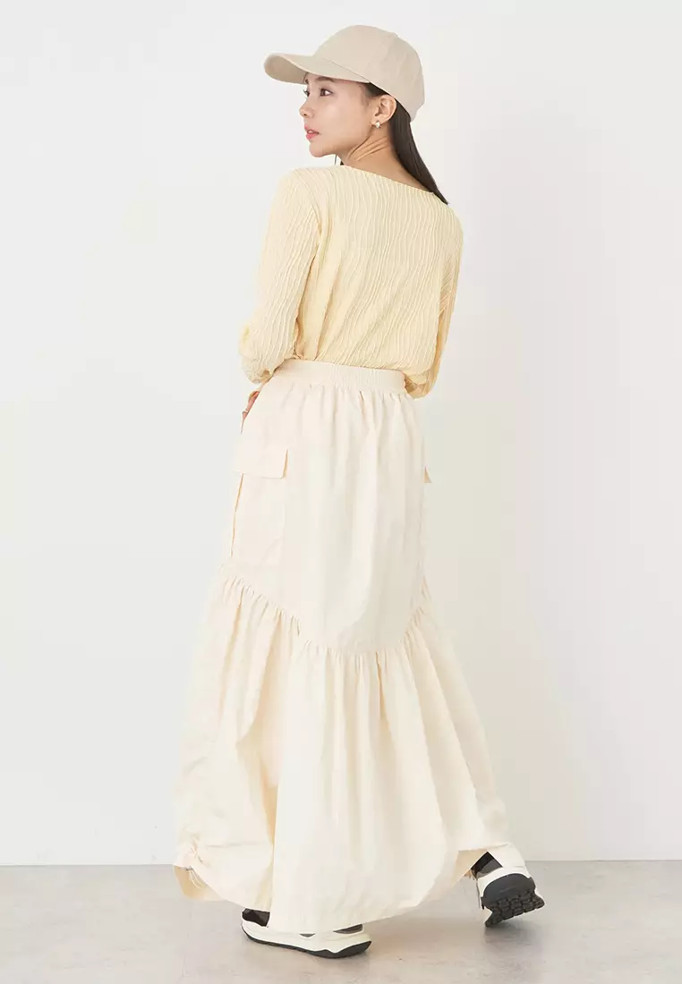 Earth, Music & Ecology - Inari Drawstring Skirt Ecru