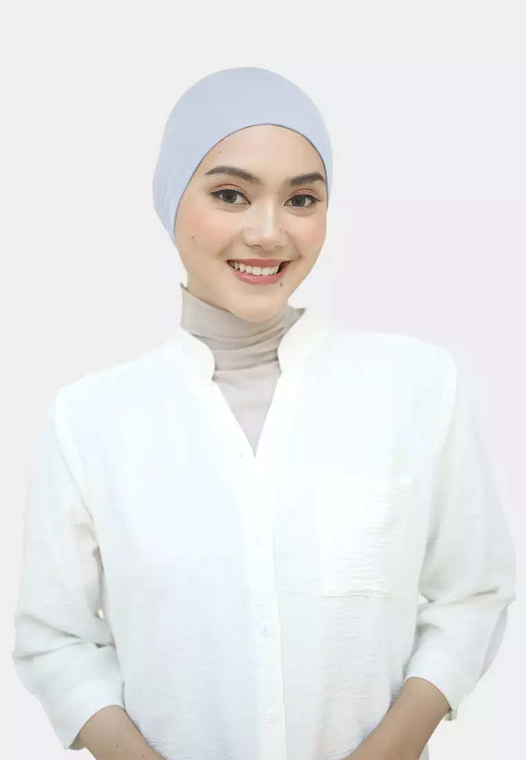 Ciput Tali Inner Hijab Rayon Basic Dalaman Hijab - Salt Blue