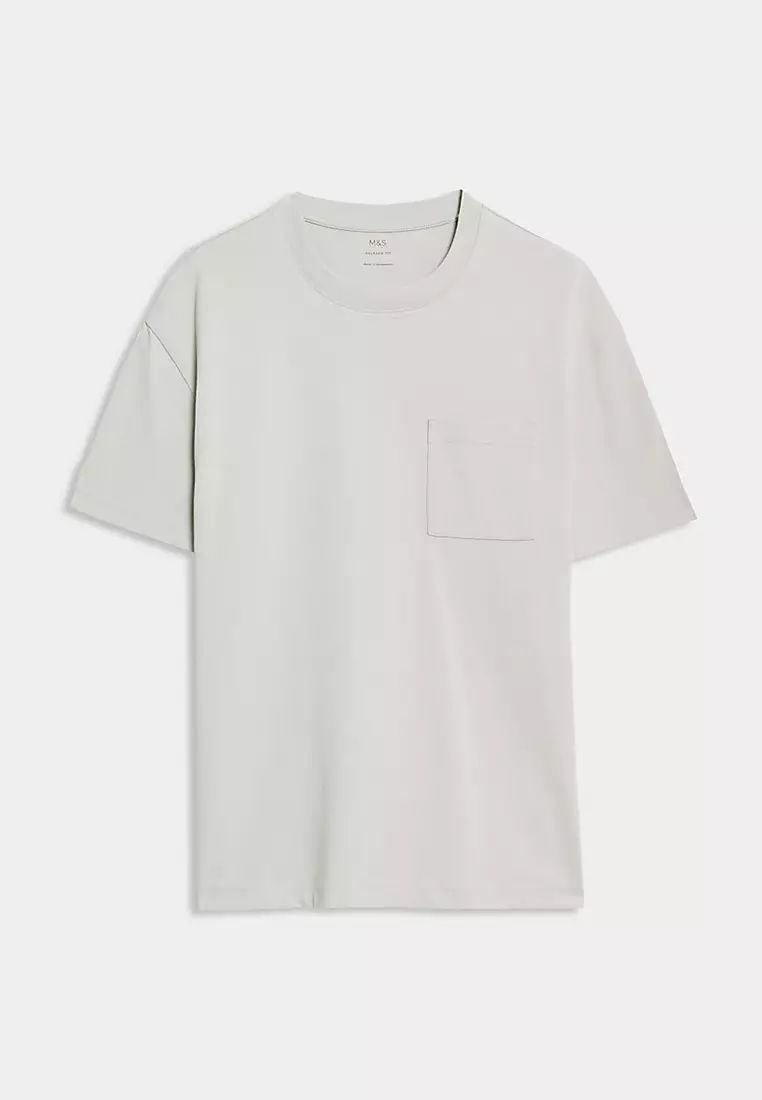 Pure Cotton Midweight Pocket T-Shirt
