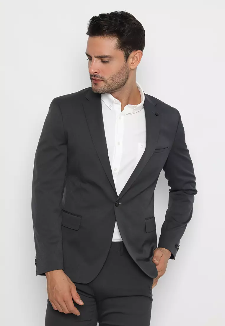 Jobb Bellmore-T1 Jas Pria Slim Fit Dark Grey 3.1