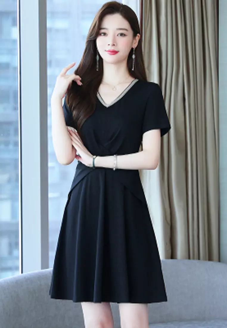 Buy Halo V Neck Slim Dress 2025 Online ZALORA