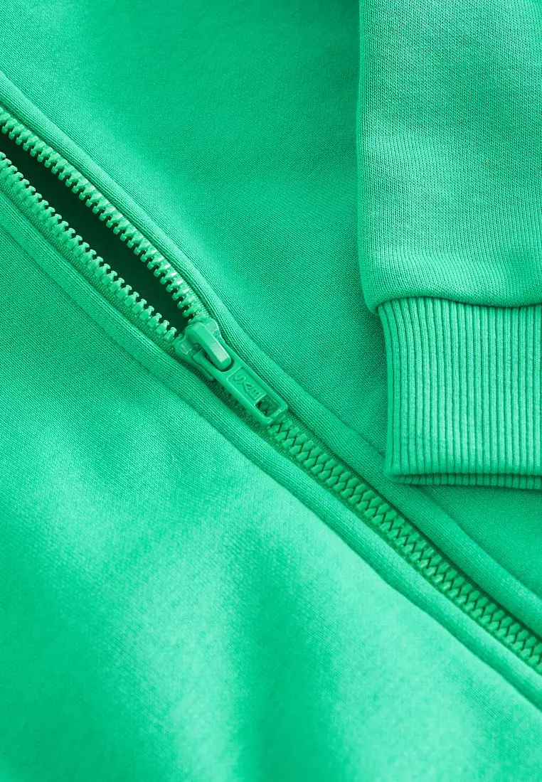 Oversized Zip Through Hoodie