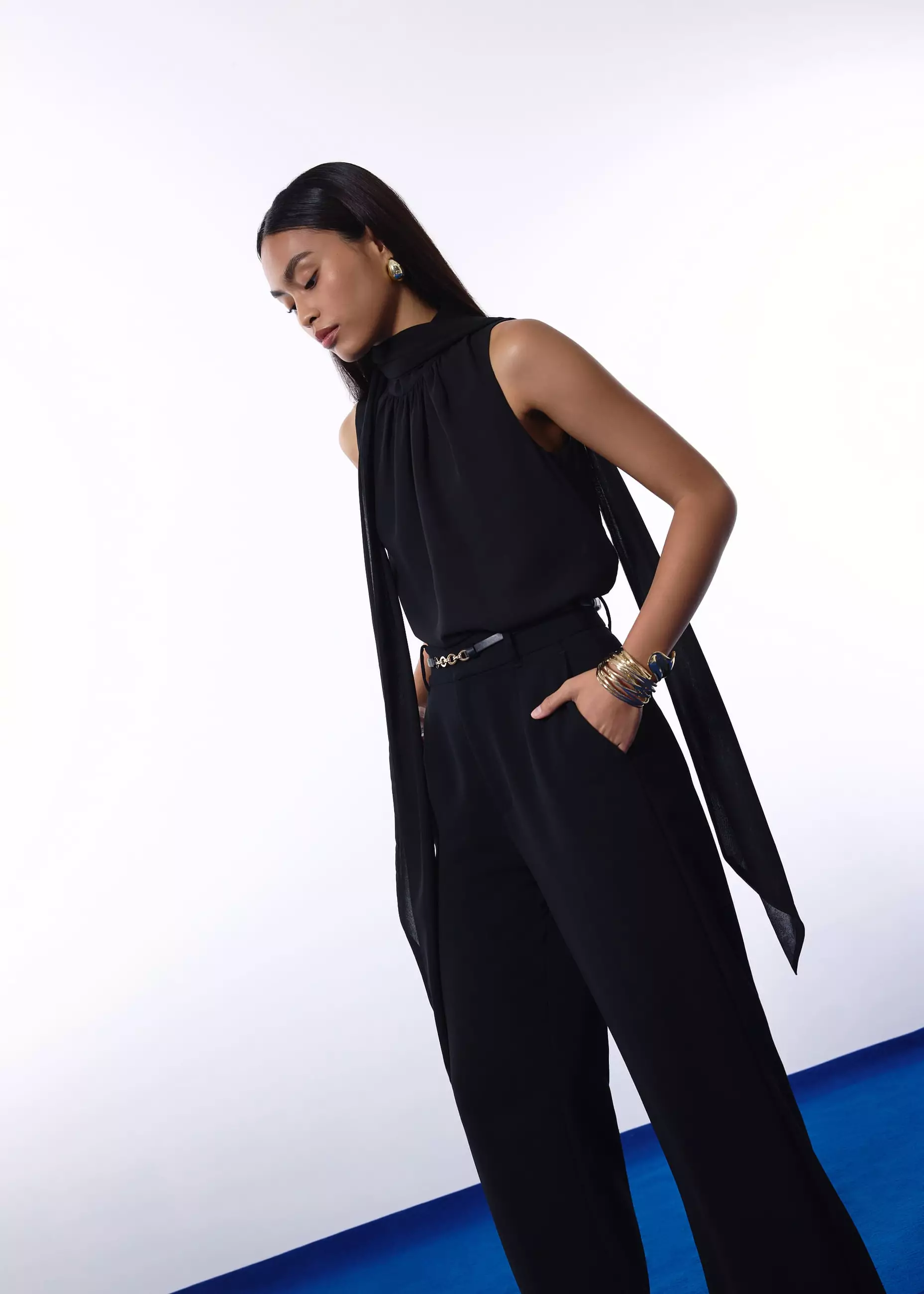 Atasan Wanita - Nabi Multi-way Mock Neck Shell Top