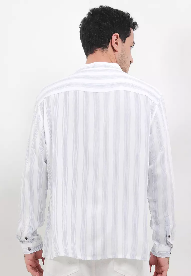 Caspian Vertical Stripe Pattern Shirt