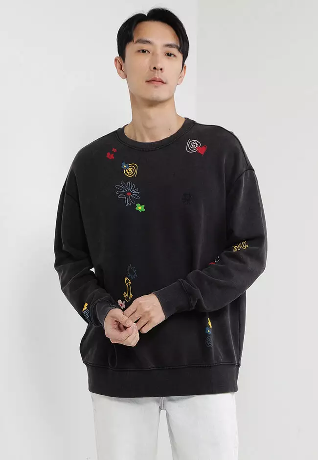 Washed sweatshirt cheap