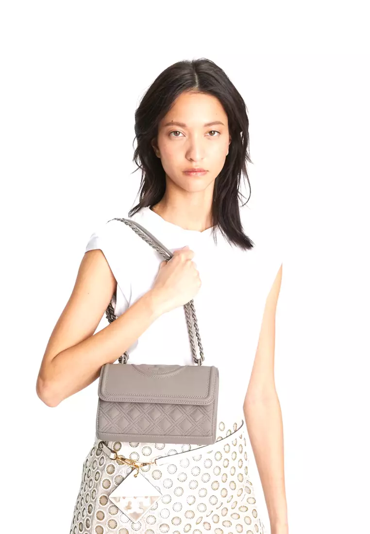Tory burch small fleming matte black new arrivals