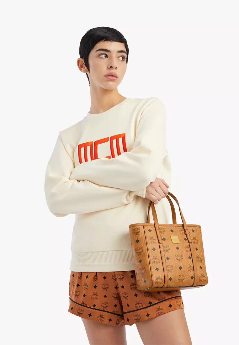 Aren Top-Zip Shopper in Visetos