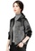 A-IN GIRLS black and grey Loose Check Woolen Coat BA943AA1E541E8GS_1