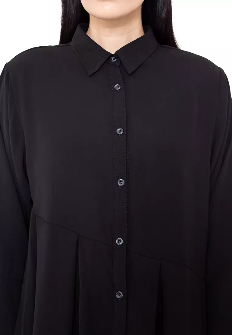 BOWN - Filippa Asymmetric Shirt Black
