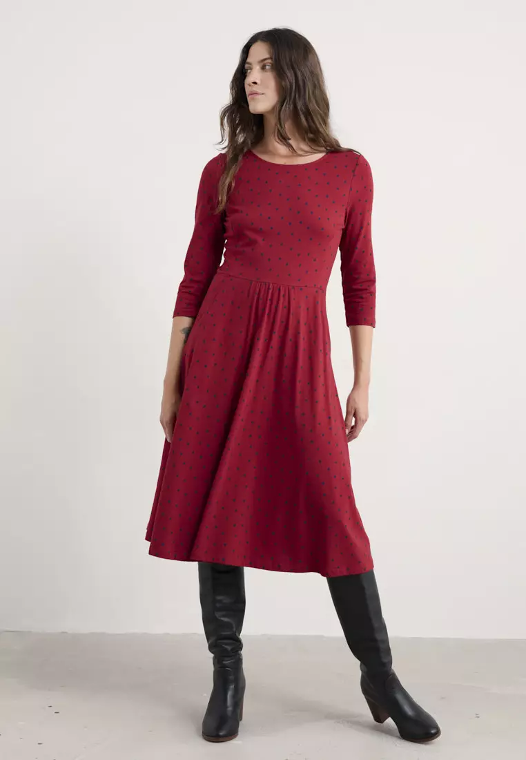 Seasalt Cornwall Red April Dress