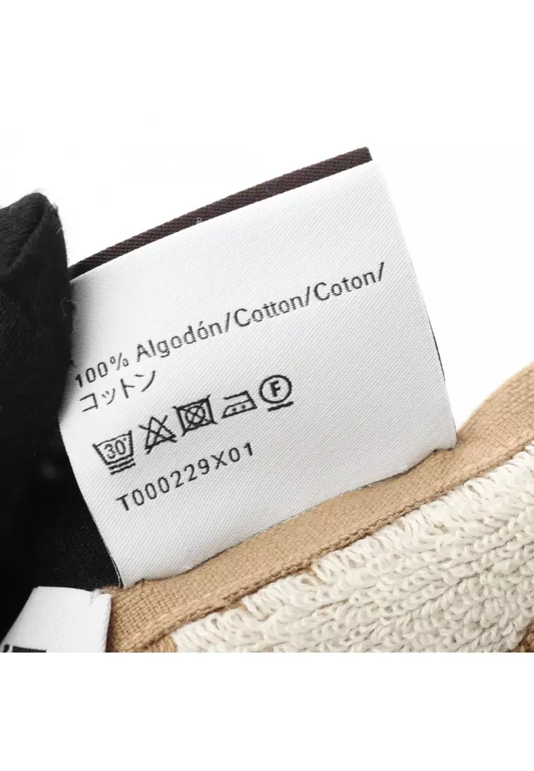 Pre-Loved LOEWE Anagram towel cotton beige