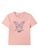FILA pink FILA Logo Rhinestone Butterfly Cotton T-shirt 33430AA42716BAGS_1