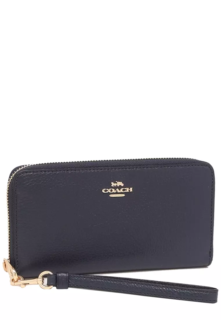 Long Zip Around Wallet in Midnight C4451