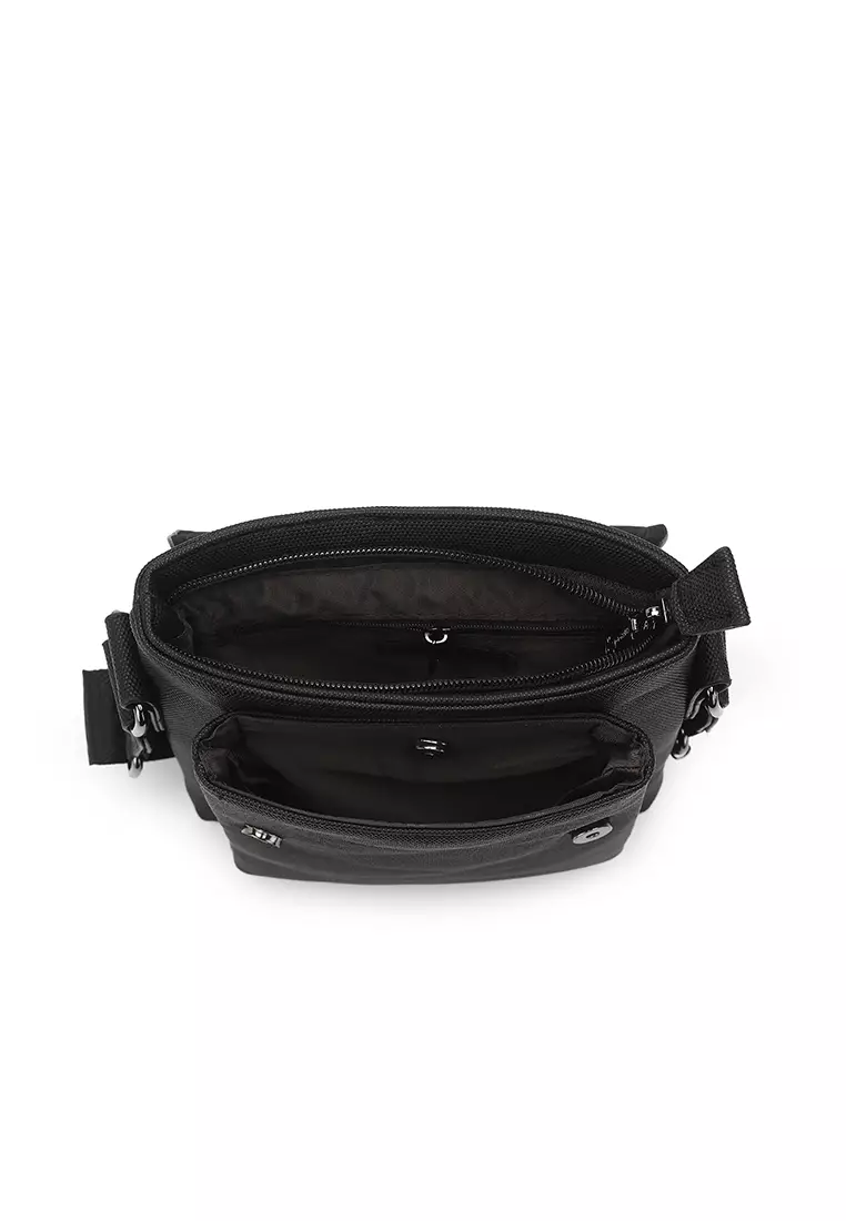 Men's Sling Bag / Crossbody Bag - Black