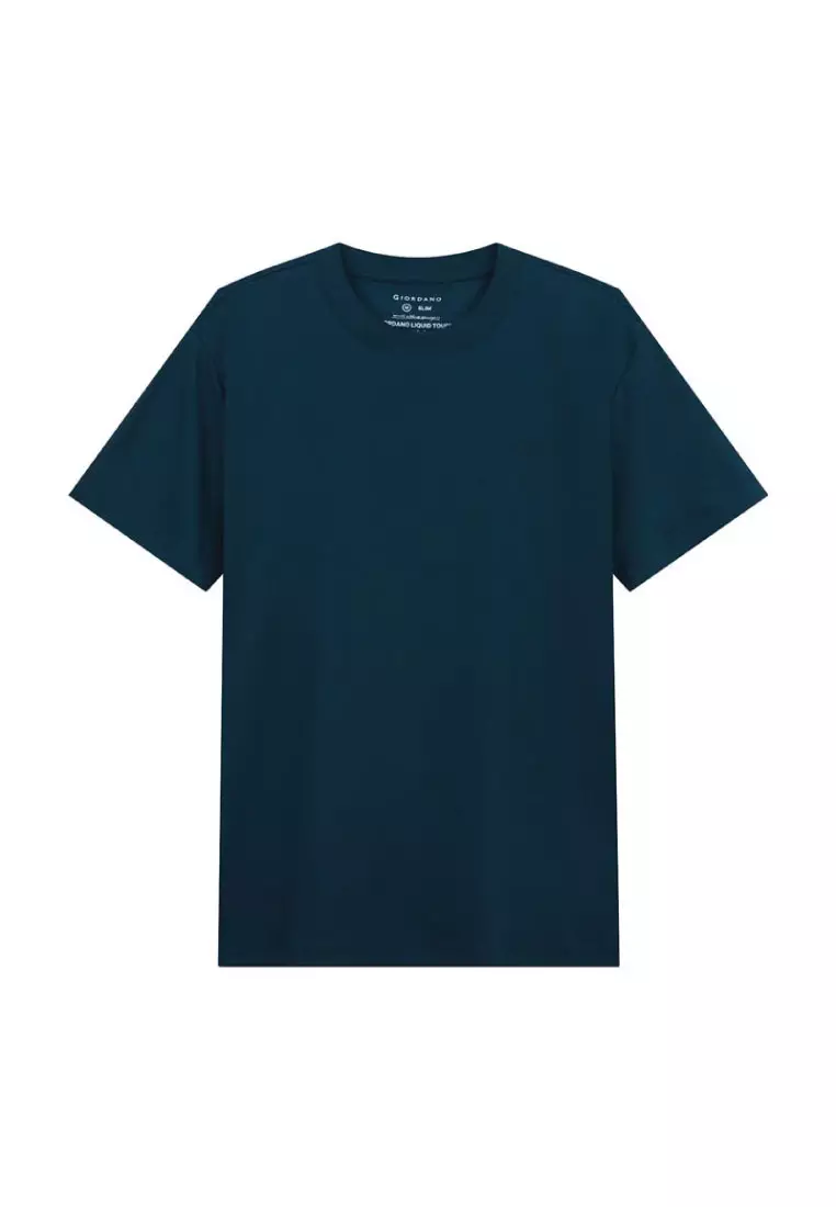 Men's Liquid Touch Short Sleeve Slim Embroidery Tee 01025802
