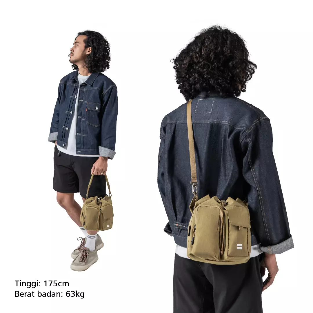 Sedona Basic Shoulder Bag Tas Selempang Travel Simpel Praktis Stylish - Mustard