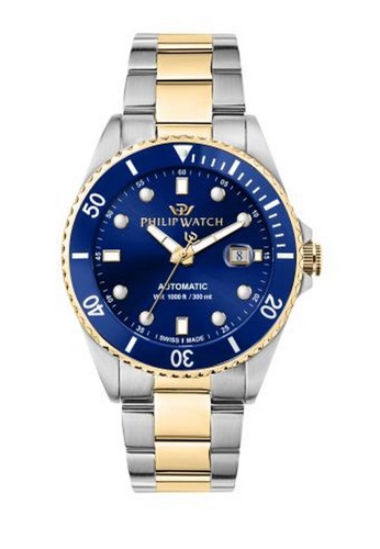 Philip Watch silver Philip Watch Caribe 42mm Blue Dial Sapphire Crystal Men's Automatic Watch-30 ATM (Swiss Made) R8223216010 49CBDACBE6521AGS_1